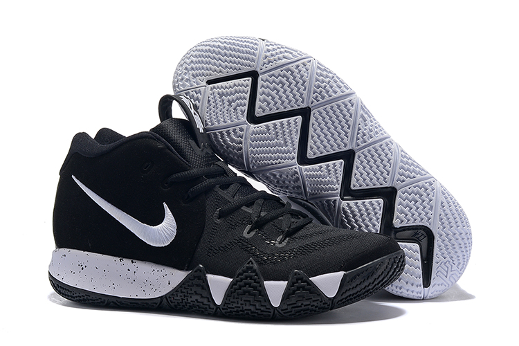 What the Kyrie 4 of Black White Shoes